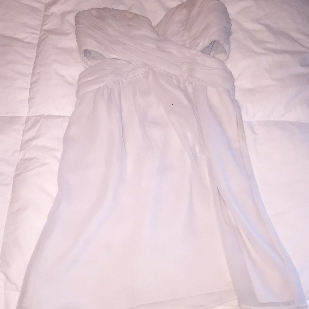 Stunning Cream BCBGeneration Strapless Dress